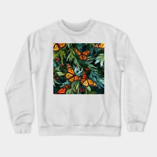 Monarch Butterflies Watercolor 10 Crewneck Sweatshirt